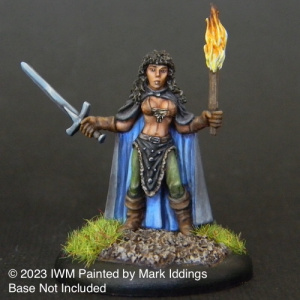 Female Warrior with Sword & Torch